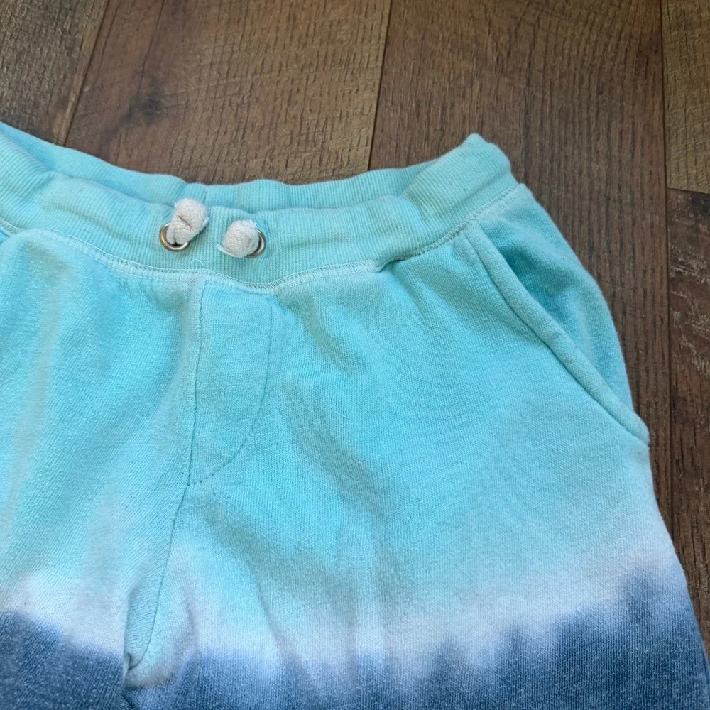 Vintage Havana Ombre Sweatshirt Shorts Kids Size L Turquoise Grey